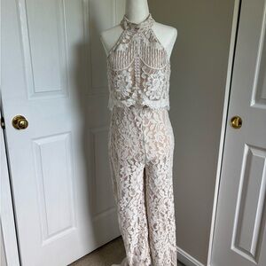 Lace Halter Jumpsuit
